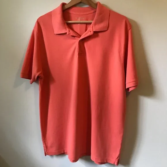 St. John’s Bay Heritage Polo, Classic, Salmon, Size L - Picture 7 of 7